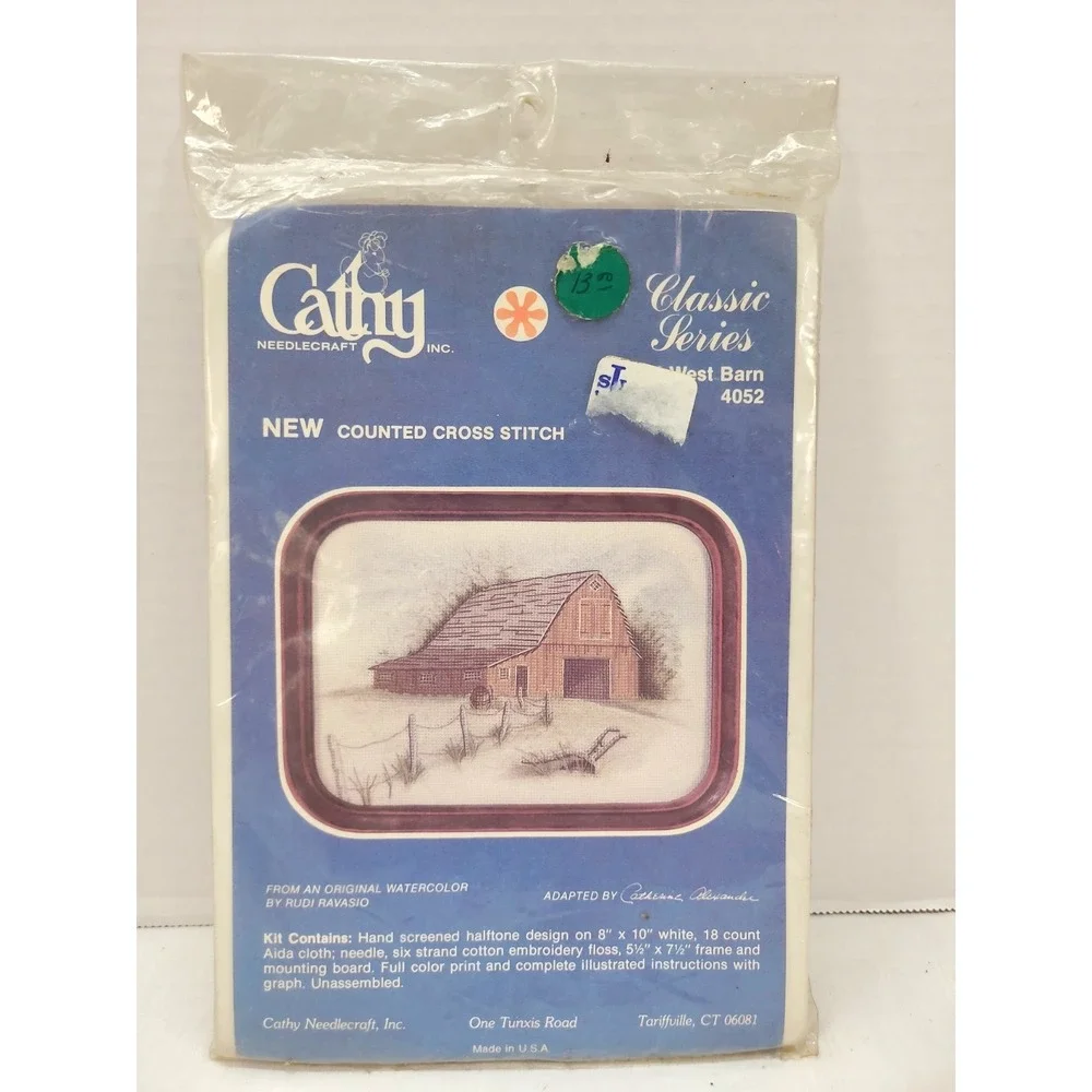 Cathy Needlecraft Inc Cross Stitch Classic Series Mid West Barn 4052-NEW Sealed
